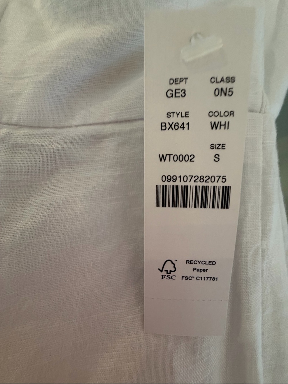 J. Crew White Linen Maxi Slip Dress with Spaghetti Straps - Picture 3 of 5